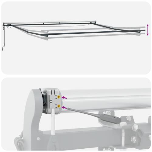 Automatska uvlačiva tenda s LED osvjetljenjem Narančasta i smeđa 400x300 cm Cijena