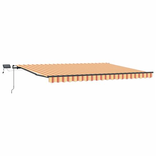 Ručna Uvlačiva Tenda s LED Žutom i Narančastom 400x300 cm Cijena