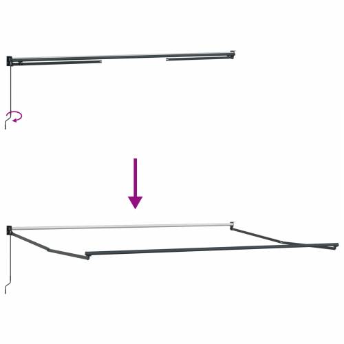 Ručna Povuća Tenda Žuta i Narančasta 400x300 cm Cijena