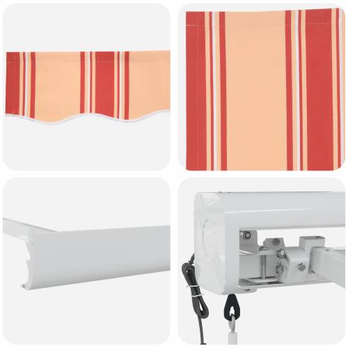 Automatska uvlačna tenda u žutoj i narančastoj 400x300 cm Cijena