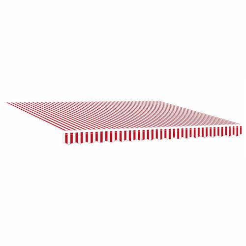 automatska uvlačiva tenda crvena i bijela pruga 400x300 cm Cijena