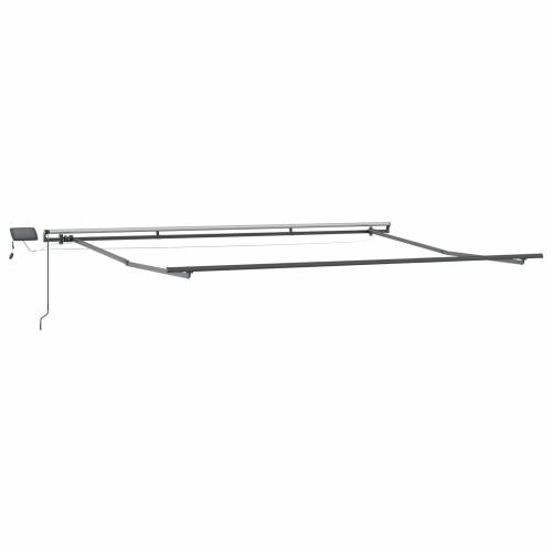 Manualna uvlačiva tenda s LED svjetlom u narančastoj i smeđoj boji 400x350 cm Cijena