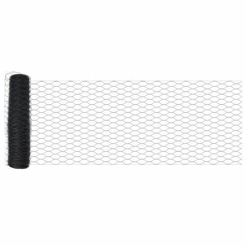 Heksagonska Ograda Siva 0.8x25 m Čelik Cijena