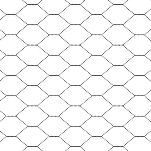 Heksagonska Ograda Siva 0.8x25 m Čelik Cijena