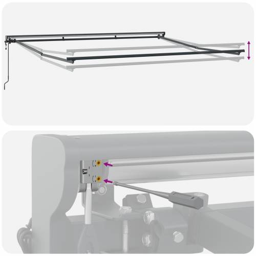 automatska uvlačiva tenda s LED žutom i narančastom 400x350 cm Cijena