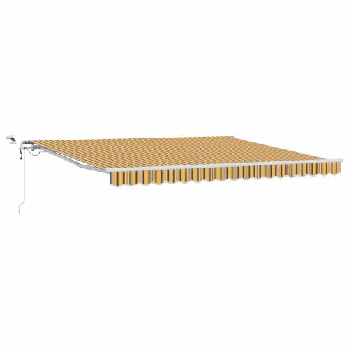 Automatska Uvlačiva Tenda s LED Višebojnim Prugama 400x350 cm Cijena