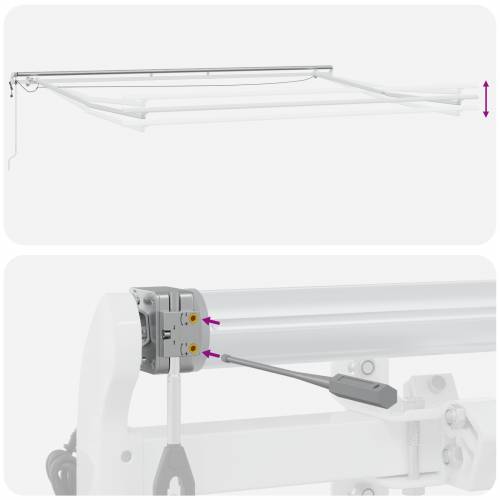 Automatska Uvlačiva Tenda s LED Višebojnim Prugama 400x350 cm Cijena