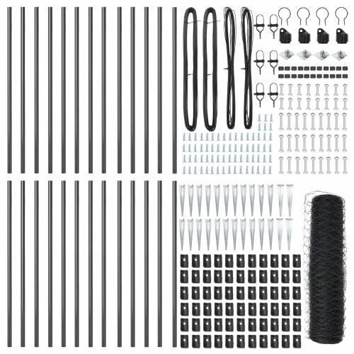 heksagonalna ograda siva 0.8x50 m čelik Cijena