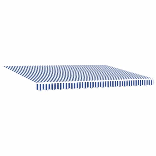 automatska uvlačna tenda plava i bijela 450x300 cm Cijena