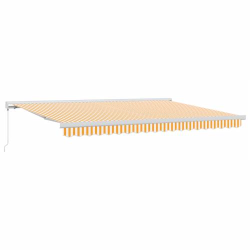 Ručna uvlačiva tenda narančasta i bijela 450x300 cm Cijena
