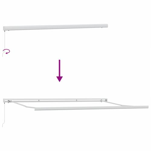 Manualna uvlačiva tenda Antracit 450x300 cm Cijena