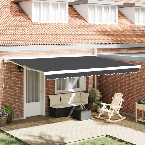 Automatska uvlačiva tenda Antracit 450x300 cm Cijena