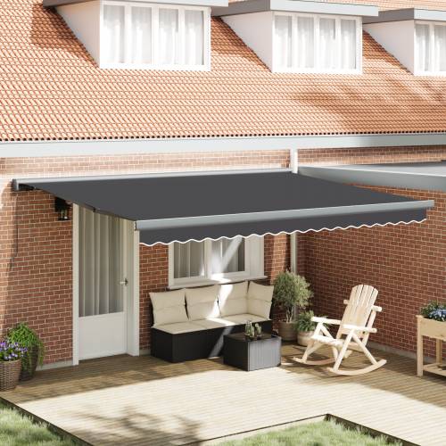 Manualna Uvlačiva Tenda Antracit 450x300 cm Cijena