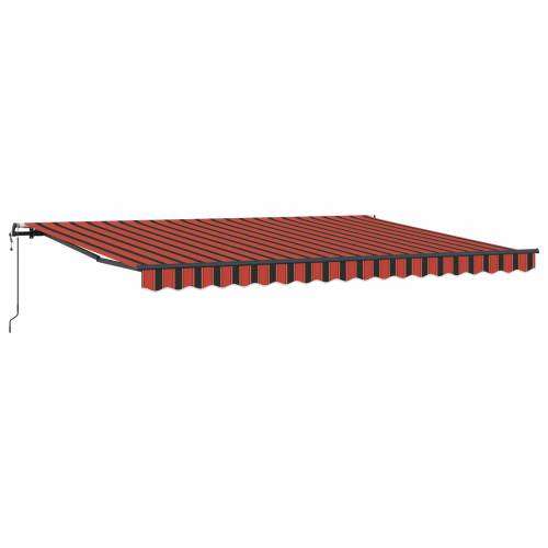 Automatska uvlačiva tenda narančasta i smeđa 450x300 cm Cijena