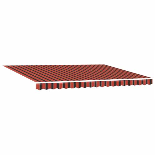 Automatska uvlačiva tenda s LED svjetlom u narančastoj i smeđoj boji, 450x300 cm Cijena