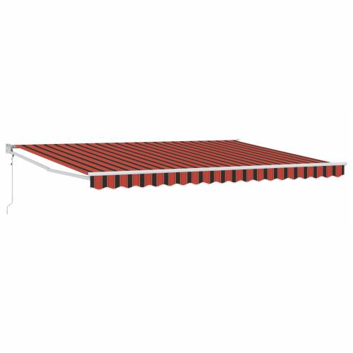 Automatska uvlačna tenda narančasta i smeđa 450x300 cm Cijena