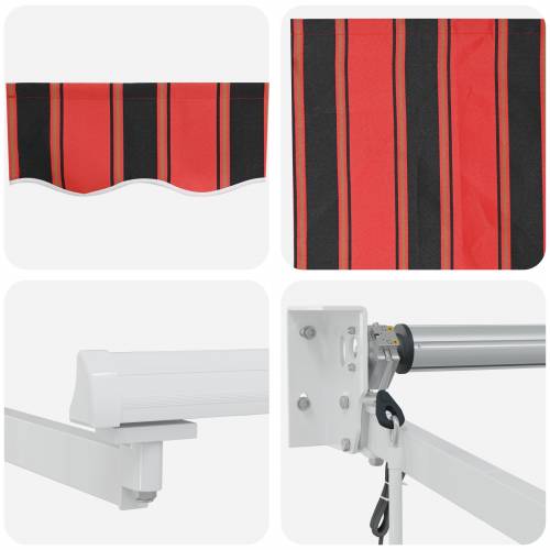 Automatska uvlačna tenda narančasta i smeđa 450x300 cm Cijena