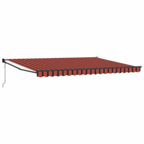 automatska uvlačiva tenda crveno i smeđa 450x300 cm Cijena