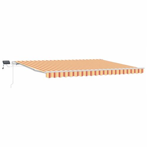 Manualna Uvlačiva Tenda s LED u Žutoj i Narančastoj, 450x300 cm Cijena