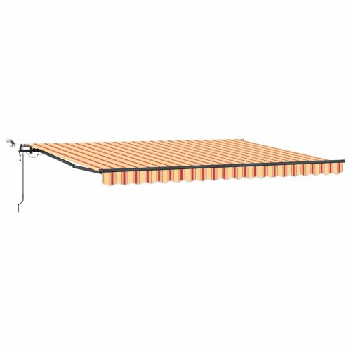 Automatska uvlakača tenda s LED-om u žutoj i narančastoj boji, 450x300 cm Cijena