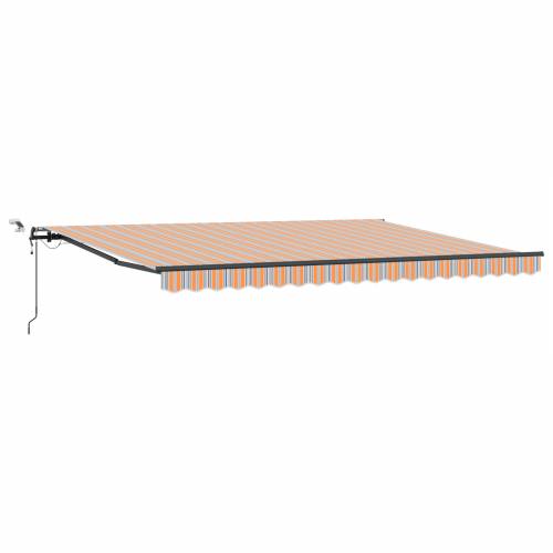 Automatska uvlačiva tenda s LED višebojnim uzorkom 450x300 cm Cijena