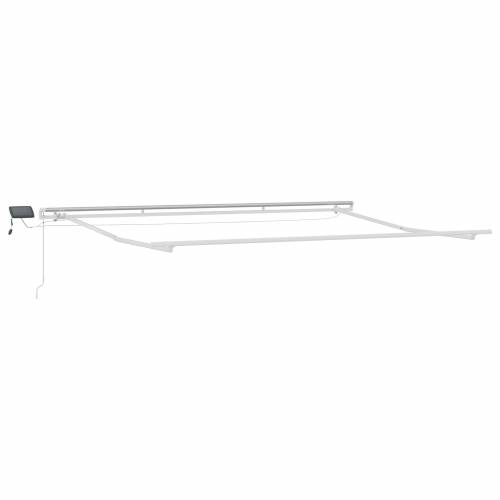 Ručno uvlačivo sjenilo s LED višebojnom prugom 450x300 cm Cijena