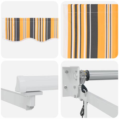 automatska uvlačiva tenda multicolour pruga 450x300 cm Cijena