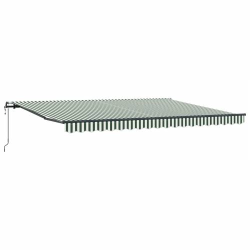Automatska uvlačna tenda zelena i bijela 450x300 cm Cijena