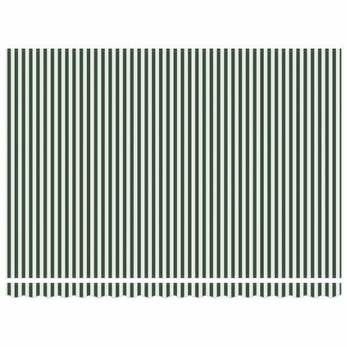 Automatska uvlačna tenda zelena i bijela 450x300 cm Cijena
