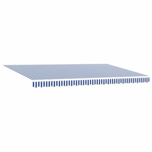 Automatska Uvlačiva Tenda Plava i Bijela 500x300 cm Cijena