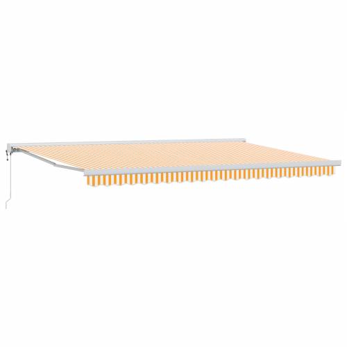 automatska uvlačna tenda narančasta i bijela 500x300 cm Cijena