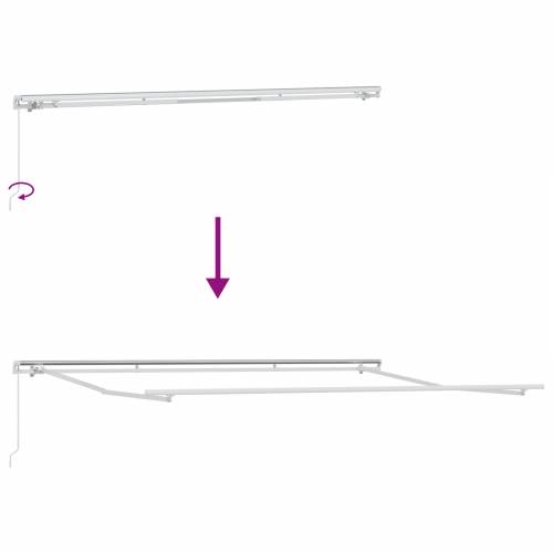 manualna uvlačiva tenda narančaste i smeđe 500x300 cm Cijena