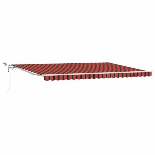 Automatska uvlačiva tenda s LED-om u narančastoj i smeđoj boji, 500x300 cm Cijena