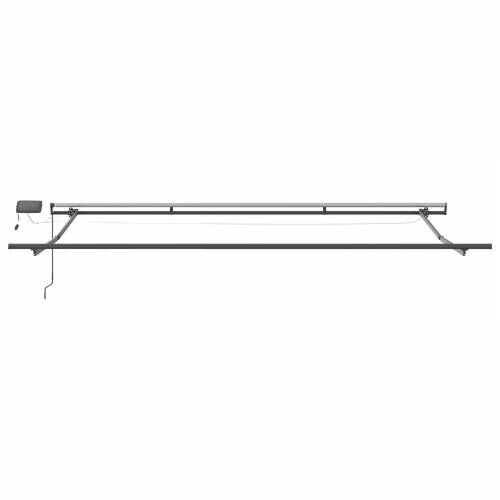 Ručno uvlačiva tenda s LED-om u narančastoj i smeđoj boji, 500x300 cm Cijena