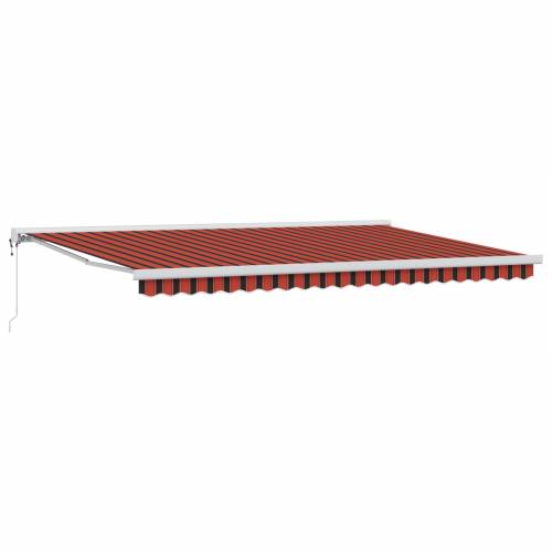 Automatska uvlačiva tenda narančasta i smeđa 500x300 cm Cijena