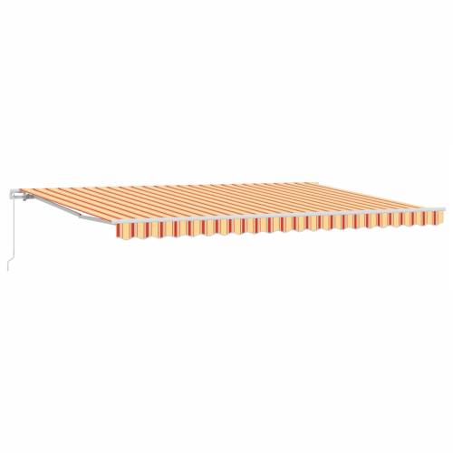 Ručno uvlačiva tenda Narančasta i Žuta 500x300 cm Cijena