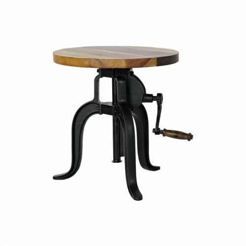 Pomoćni stolić DKD Home Decor Crna Prirodno Drvo Metal 45 x 45 x 42 cm Cijena