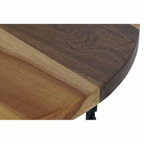 Pomoćni stolić DKD Home Decor Crna Prirodno Drvo Metal 45 x 45 x 42 cm Cijena
