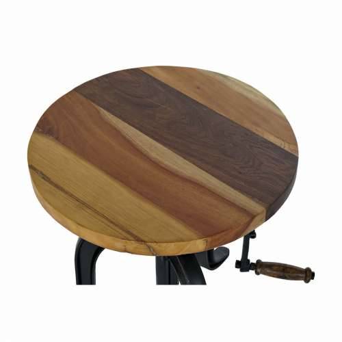 Pomoćni stolić DKD Home Decor Crna Prirodno Drvo Metal 45 x 45 x 42 cm Cijena