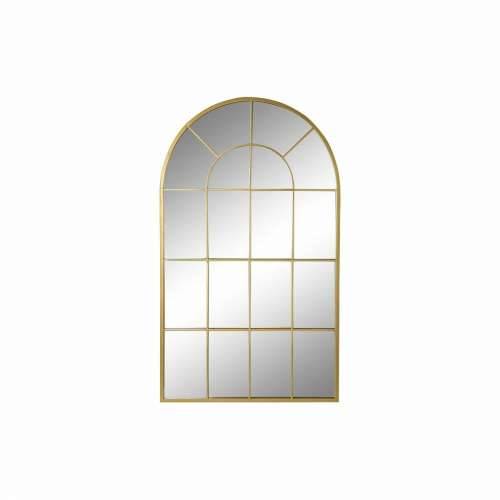 Zidno ogledalo DKD Home Decor Kristal zlatan Windows Željezo (70 x 2,5 x 120 cm) Cijena