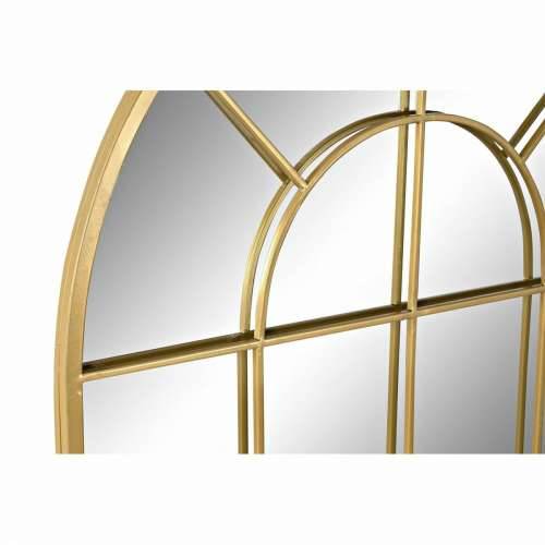 Zidno ogledalo DKD Home Decor Kristal zlatan Windows Željezo (70 x 2,5 x 120 cm) Cijena