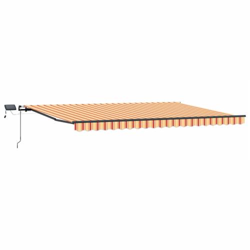 Ručno uvlačiva tenda s LED žutom i narančastom 500x300 cm Cijena