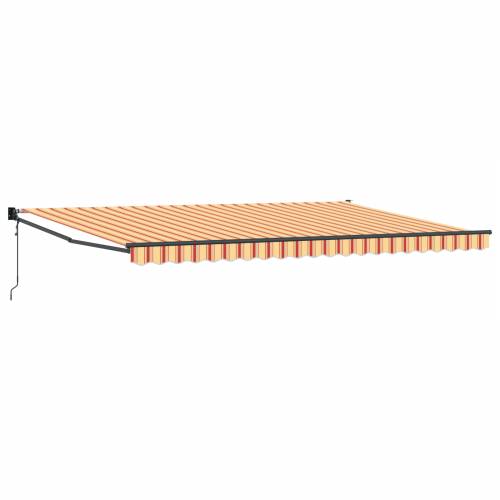 automatska uvlačiva tenda krem i narančasta 500x300 cm Cijena
