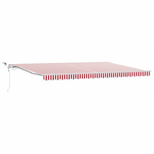 Automatsko povlačno platno s LED crvenim i bijelim prugama 500x300 cm Cijena