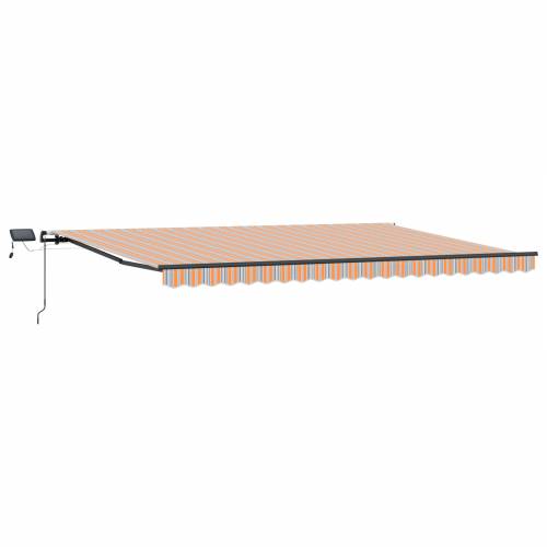 Ručno uvlačiva tenda s LED višebojnom prugom 500x300 cm Cijena