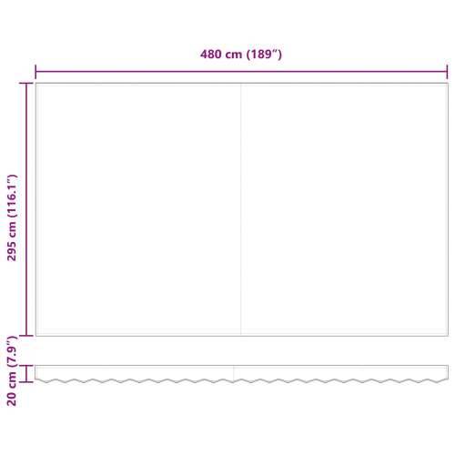 Automatska Uvlačiva Tenda s LED Višebojnim Pruge 500x300 cm Cijena