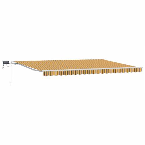 Ručna uvlačiva tenda s LED višebojnim prugama 500x300 cm Cijena