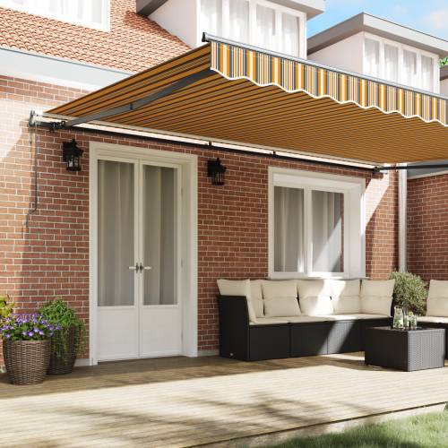 Automatska uvlakaća tenda s prugama 500x300 cm Cijena