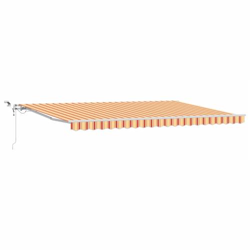 Automatska uvlačna tenda s LED žutom i narančastom 500x350 cm Cijena