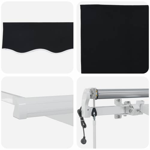 automatska uvlačiva tenda Crna 500x350 cm Cijena